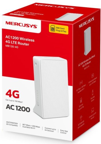 Wi-Fi Роутер Mercusys MB130-4G