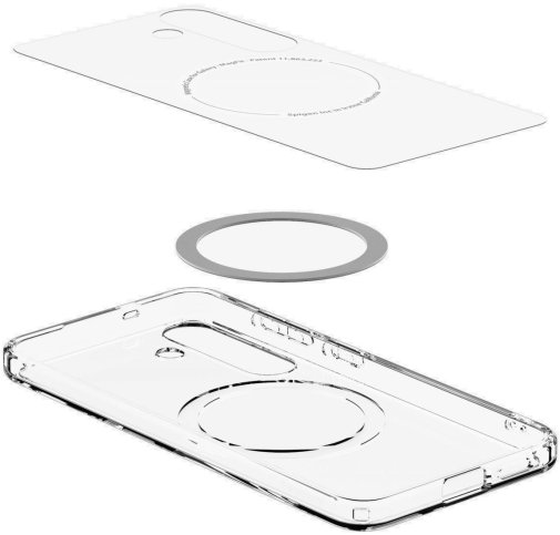 Чохол Spigen for Samsung S25 Plus - Ultra Hybrid MagFit Clear White (ACS08981)