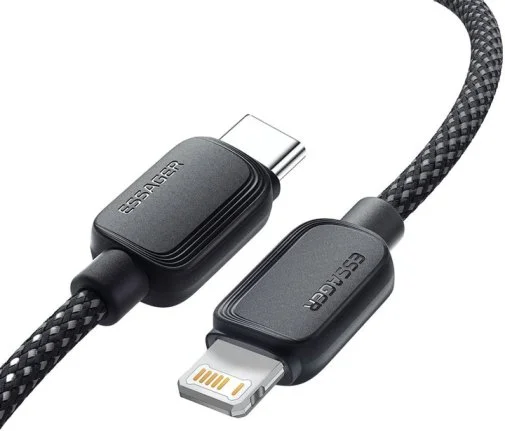 Фото: Кабель Essager Breeze 20W Type-C / Ligthning 1m Black (EXCTL-WL01-P) № 8 | KTC