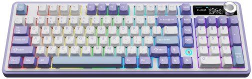 Клавіатура Ajazz AK980 Clear Sky Switch Wireless Purple (AK980-CS-PWB)