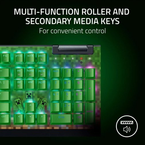 Клавіатура Razer BlackWidow V4 X Green Switch Minecraft Edition (RZ03-04704100-R3M1)
