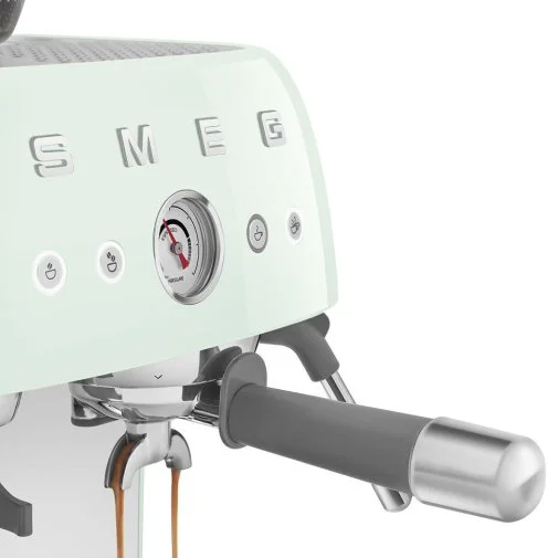 Фото: Ріжкова кавоварка Smeg Espresso coffee machine with grinder Pastel Green (EGF03PGEU) № 29 | KTC