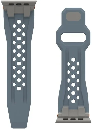 Фото: Ремінець UAG for Apple Watch Ultra 2/Ultra 49/45/44/42mm - Monarch Cloud Blue/Titanium (194158114136) № 14 | KTC