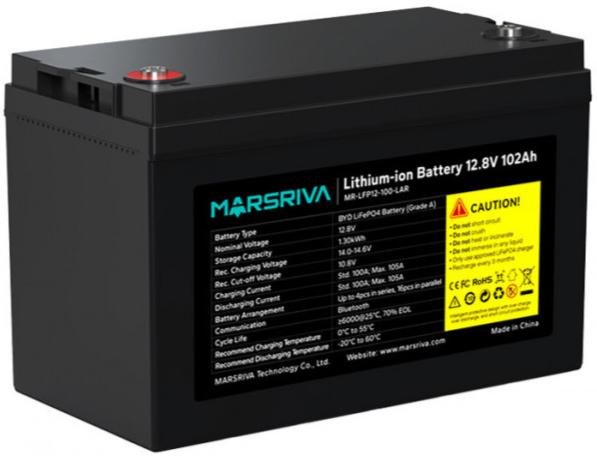 Батарея для ДБЖ Marsriva MR-LFP12-100-LAR V3 12.8V 100Ah