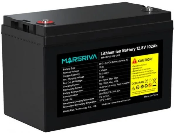 Фото: Батарея для ДБЖ Marsriva MR-LFP12-100-LAR V3 12.8V 100Ah № 8 | KTC