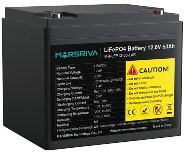 Фото: Батарея для ДБЖ Marsriva MR-LFP12-50-LAR 12.8V 50Ah № 9 | KTC