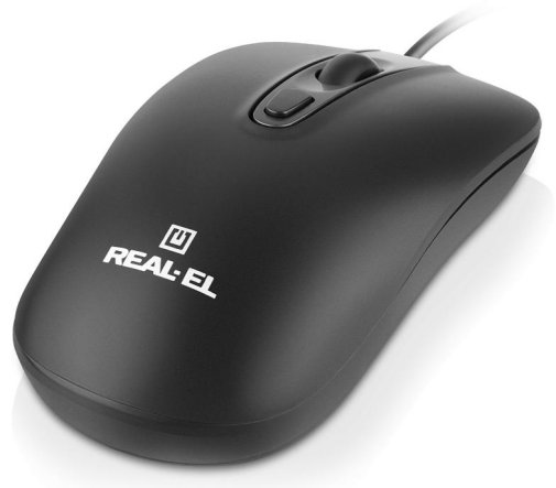Миша Real-EL RM-222 Black (EL123200040)
