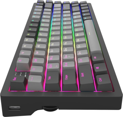 Клавіатура Dark Project KD83A PBT Mech. Gateron Cap Teal ENG/UA/RU Black/Gray (KB-GCT-871-100004)