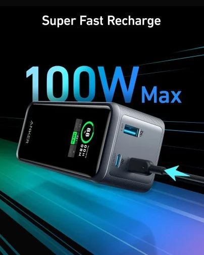 Фото: Батарея універсальна Anker Prime 20000mAh 200W Black (A1336011) № 9 | KTC