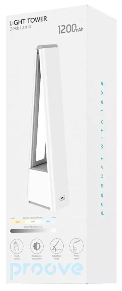 Настільна лампа Proove Light Tower 1200 mAh white
