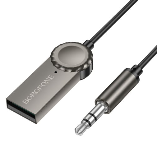Bluetooth-ресивер BOROFONE BC56 Peaceful Metal Grey (6941991113031)