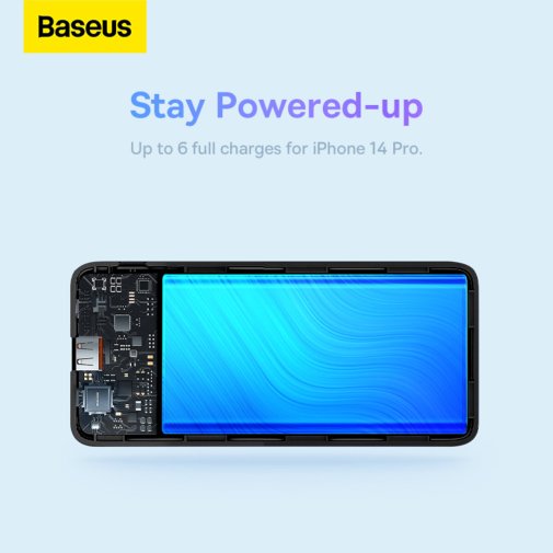 Батарея універсальна Baseus Airpow Fast Charge 10000mAh 20W Black (PPQD090001)