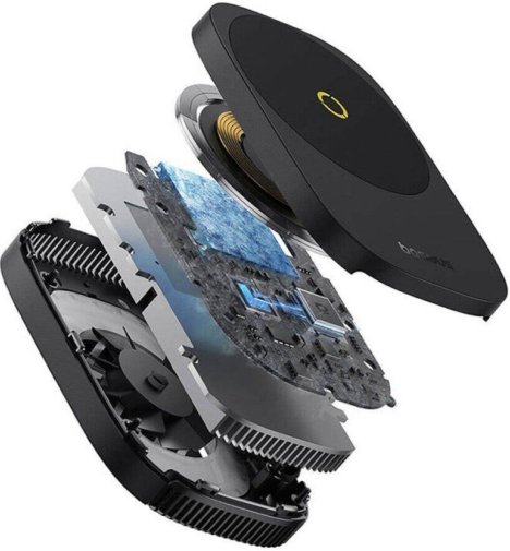 Baseus MagPro II Series Ultra-Thin Magnetic Phone Cooler (with Wireless Charger), Cosmic Black