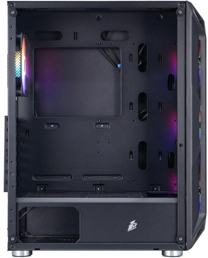 Корпус 1stPlayer X6-BK-4F1 Black with window