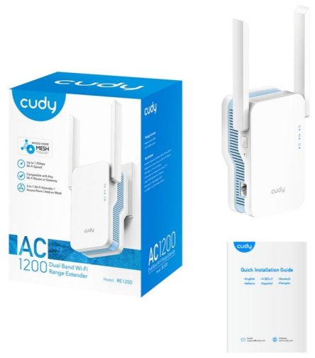 Репітер Wi-Fi Cudy RE1200 (RE1200_EU_V1.0)