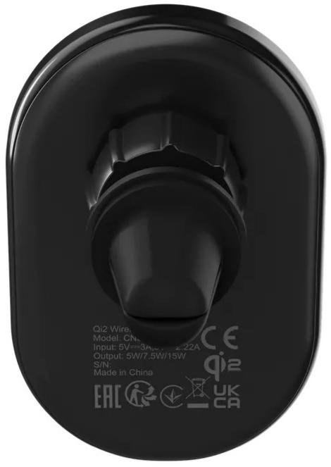 Кріплення для мобільного телефону Canyon OnGrip 105 Qi2 Wireless 15W Black (CNS-CCH105B)