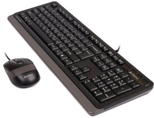 Комплект клавіатура+миша A4tech F1010 Grey