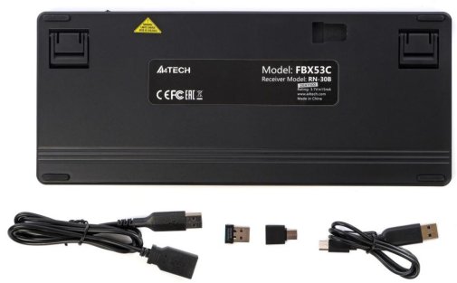 Клавіатура компактна A4tech Fstyler FBX53C BT/WL Black (FBX53C Black)