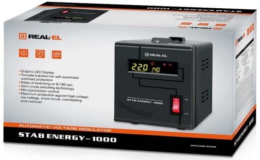Стабілізатор Real-EL Stab Energy-1000 (EL122400012)