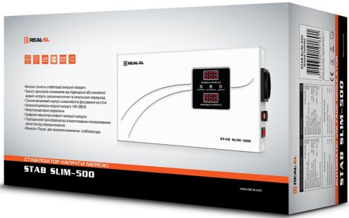 Стабілізатор Real-EL Stab Slim-500 White (EL122400006)