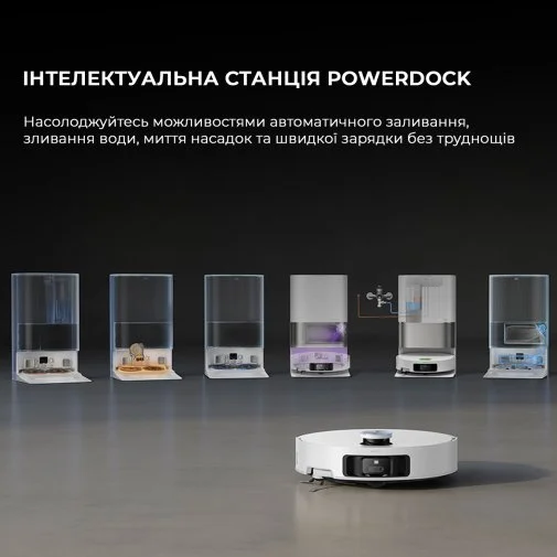 Фото: Робот-пилосос Dreame Bot X50 Ultra Complete White (RLX85CE-4-WH) № 41 | KTC