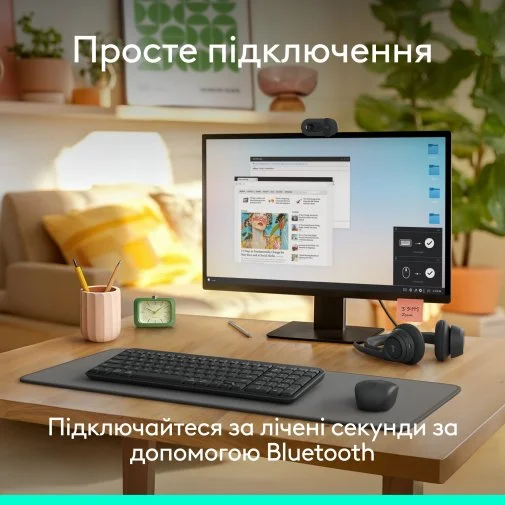Фото: Комплект клавіатура+миша Logitech MK250 Combo Bluetooth US/UA Graphite (920-013823) № 12 | KTC