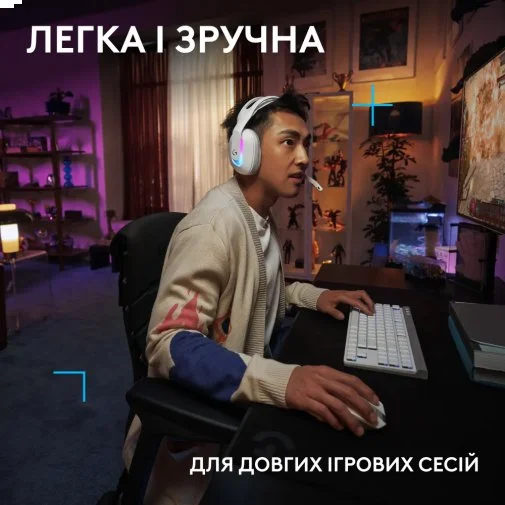 Фото: Гарнітура Logitech G522 Lightspeed White (981-001550) № 23 | KTC