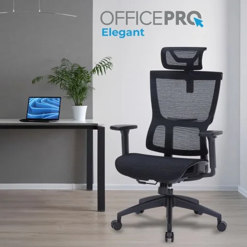 Фото: Крісло OfficePro Elegant OC660 Black (OC660-B-B-B) № 23 | KTC