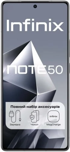 Фото: Смартфон Infinix Note 50 X6858 8/256GB Shadow Black № 9 | KTC