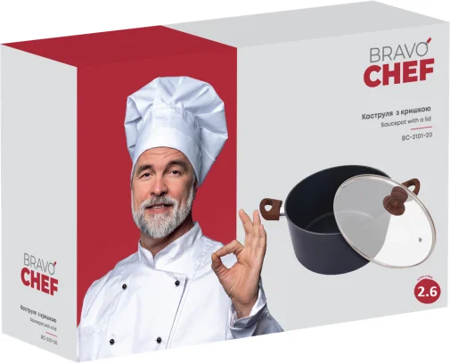 Фото: Каструля Bravo Chef 2.55L Black (BC-2101-20) № 15 | KTC