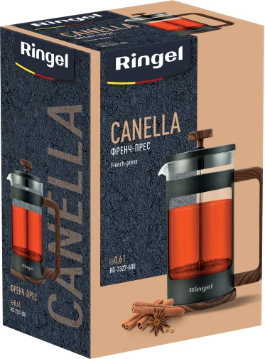 Фото: Френч-прес Ringel Canella 600ml Black (RG-7327-600) № 9 | KTC