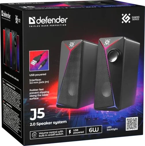 Фото: Колонки Defender J5 Black (65965) № 16 | KTC