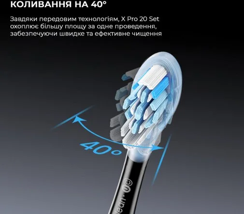 Фото: Електрична зубна щітка Oclean X Pro 20 S Duo Set White/Black (6970810556919) № 26 | KTC