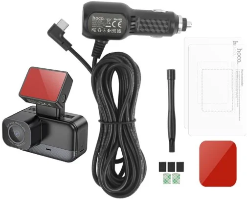 Фото: Відеореєстратор Hoco DV10 mini screen dashcam Black (6942007638630) № 15 | KTC