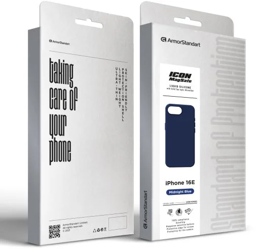 Фото: Чохол ArmorStandart for Apple iPhone 16e - ICON2 MagSafe Midnight Blue (ARM83968) № 6 | KTC