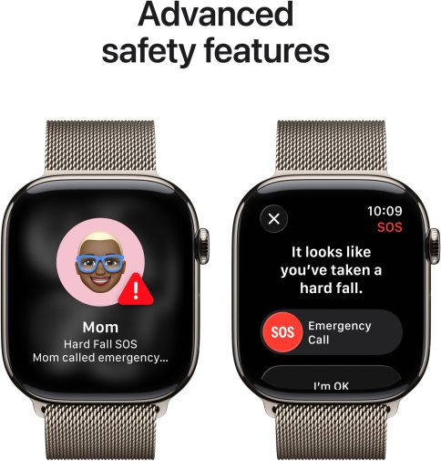 Смарт годинник Apple Watch 11 GPS LTE 46mm - Natural Titanium Case with Natural Milanese Loop - M/L (MFD04)