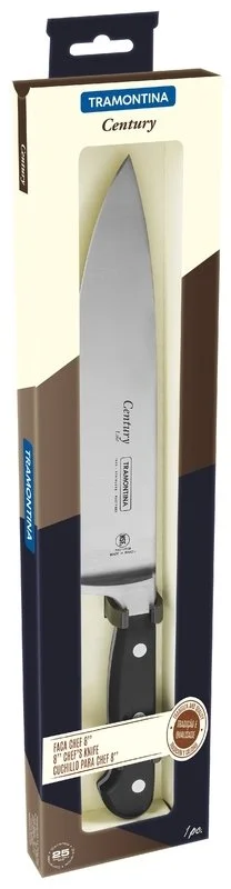 Фото: Ніж кухонний кухарський Tramontina CENTURY 20.3cm Black (24011/108) № 12 | KTC