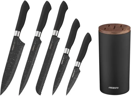 Фото: Набір ножів Ardesto Gemini 6pcs Black (AR2105BL) № 18 | KTC