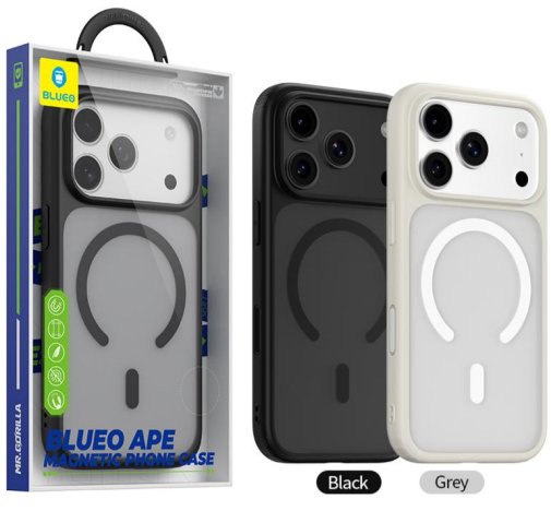 Чохол Blueo for iPhone 17 Pro Max Crystal Pro Drop Resistance MagSafe Black (BL082/17PM 6.9″)