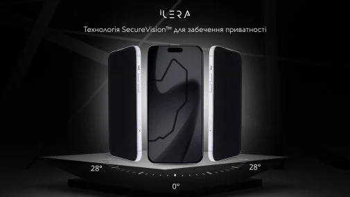 Фото: Захисне скло iLera for Apple iPhone 17 - DeLuxe Incognito (ILINDL17) № 17 | KTC