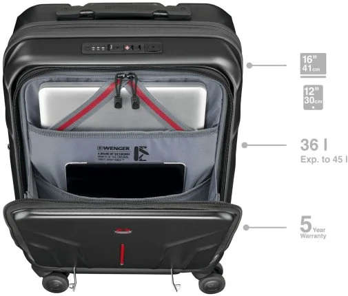 Фото: Валіза Wenger Amplix Hardside Carry-On Black (653323) № 30 | KTC