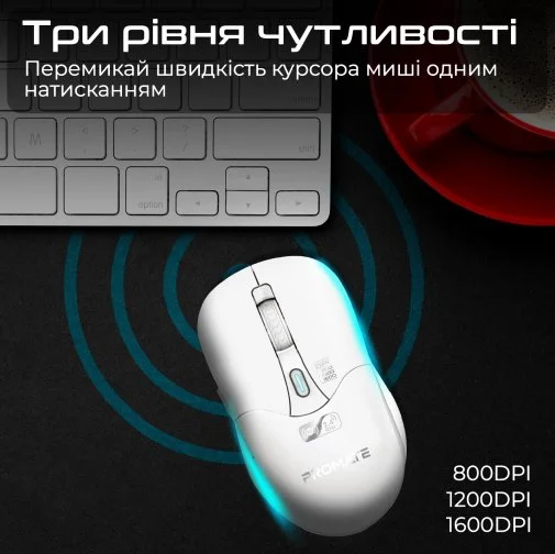 Фото: Миша Promate Samo White (6959144064376) № 14 | KTC