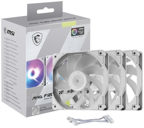Кулер MSI MAG F120 ARGB White (MAG F120 ARGB WHITE-3RW)