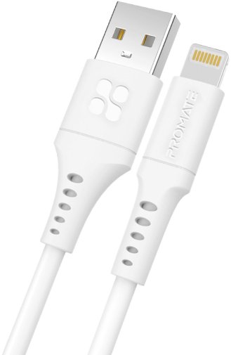 Кабель Promate PowerLink-Ai120 2.4A AM / Lightning 1.2m White (6959144059815)
