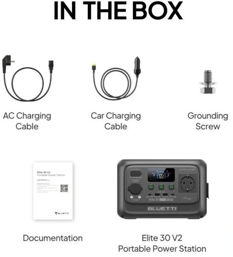 Зарядна станція Bluetti Elite 30 V2 600W 288Wh