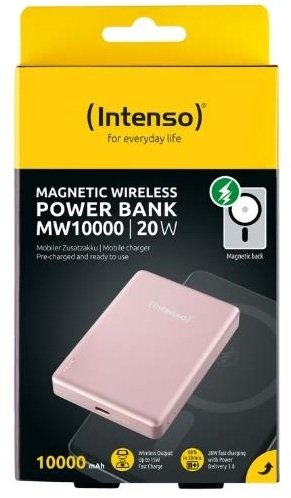 Батарея універсальна Intenso MW10000 10000mAh 20W/Qi 15W Rose (7344033)