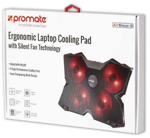 Підставка для ноутбука Promate Airbase-3 Black (6959144032023)