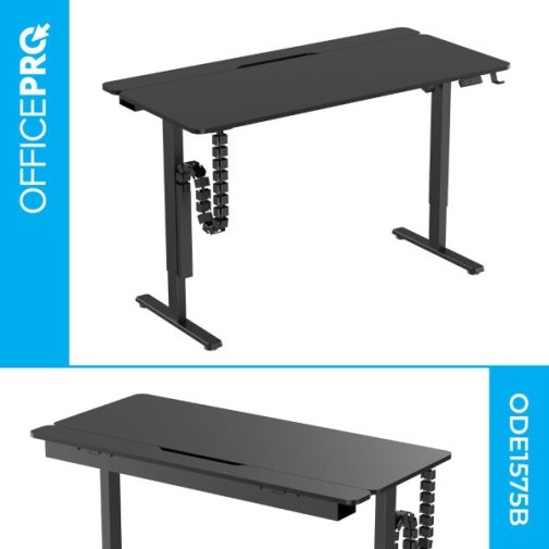 Стіл комп’ютерний OfficePro ODE1575B Black