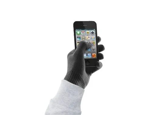 Фото: Рукавички Cellular Line Touch screen L/XL чорні № 5 | KTC