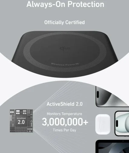Фото: Батарея універсальна Anker MagGo 10000mAh 27W Qi2 15W Black (A1654G11) № 16 | KTC